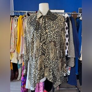 Eva Fashion Leopard Print Blouse
